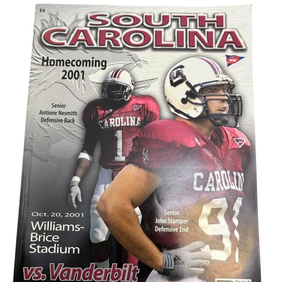South Carolina Gamecock Vintage Football Programs Oct and Nov 2001 Homecoming - Picture 2 of 5